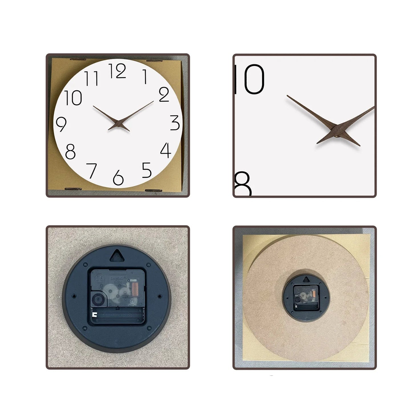 Horloge Murale en Bois Blanc