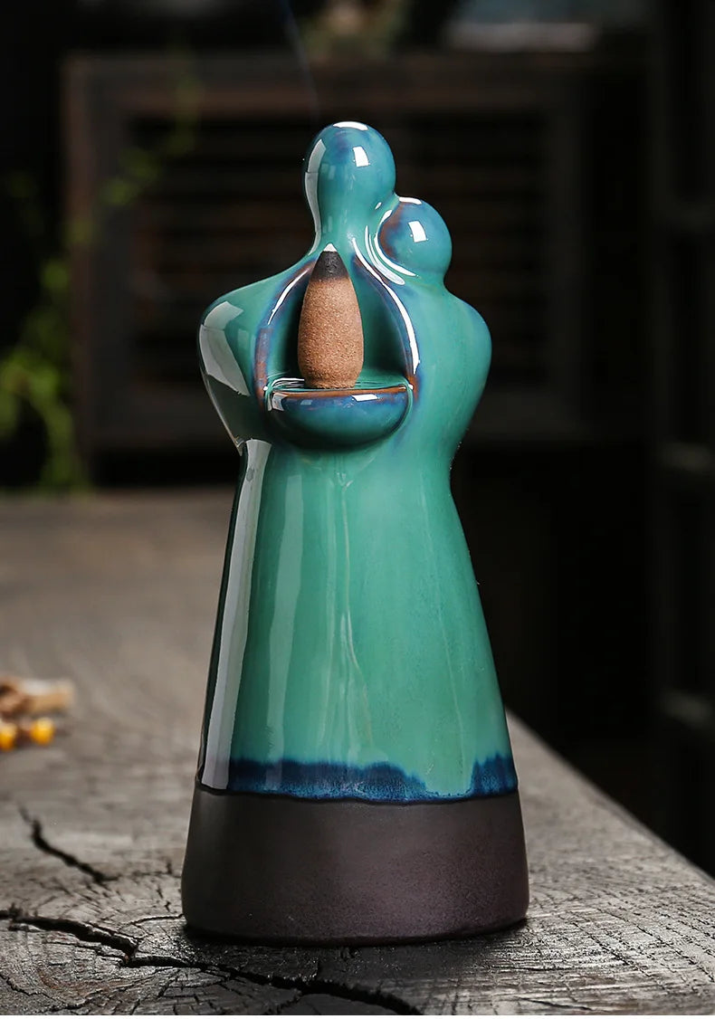 Porte Encens Céramique Romantique