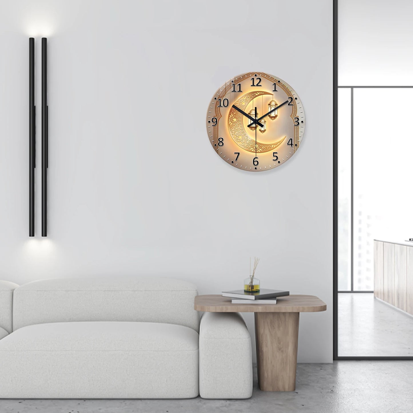 Horloge Murale Islam - Croissant de Lune