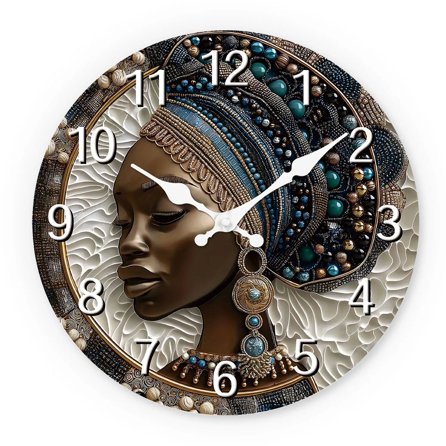 Horloge Murale Artistique Africaine