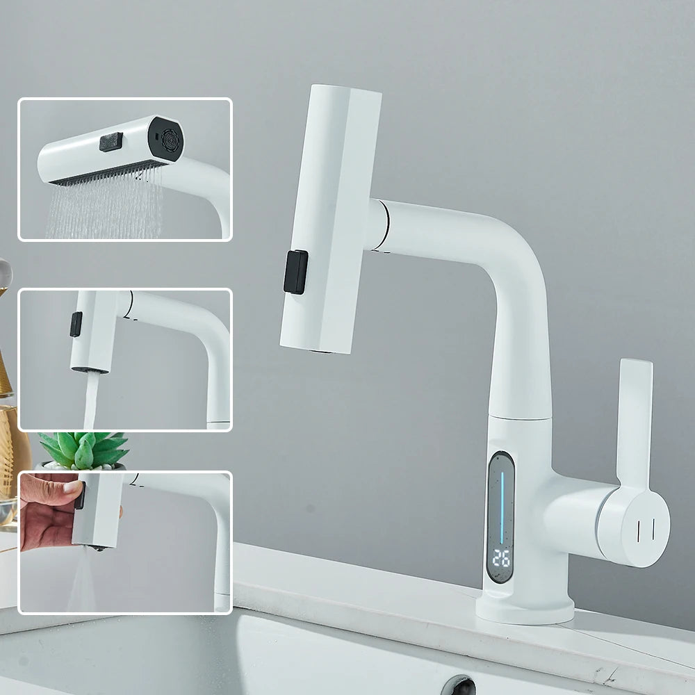 Robinet Lavabo Afficheur numerique – Capteur Infrarouge,