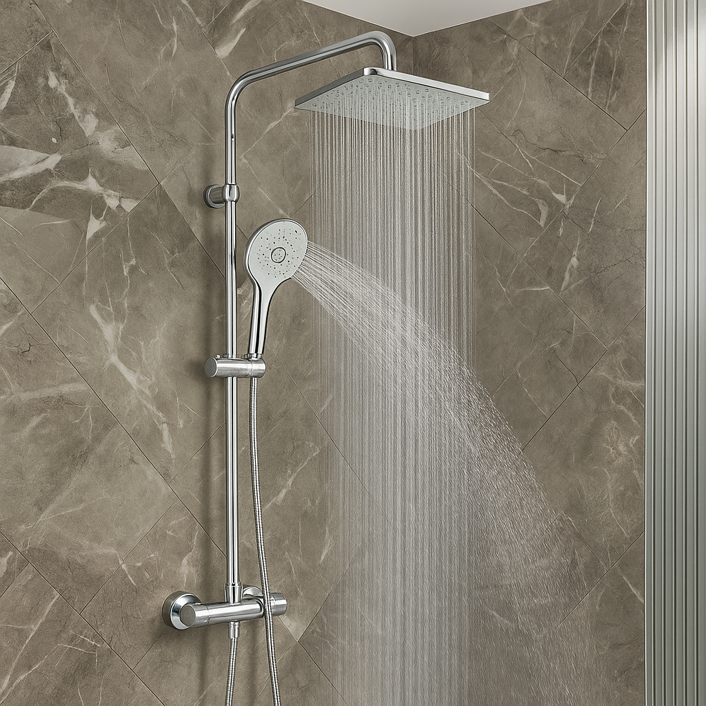 Douche Thermostatique - Douche Pluie – Hauteur Réglable, Design Moderne