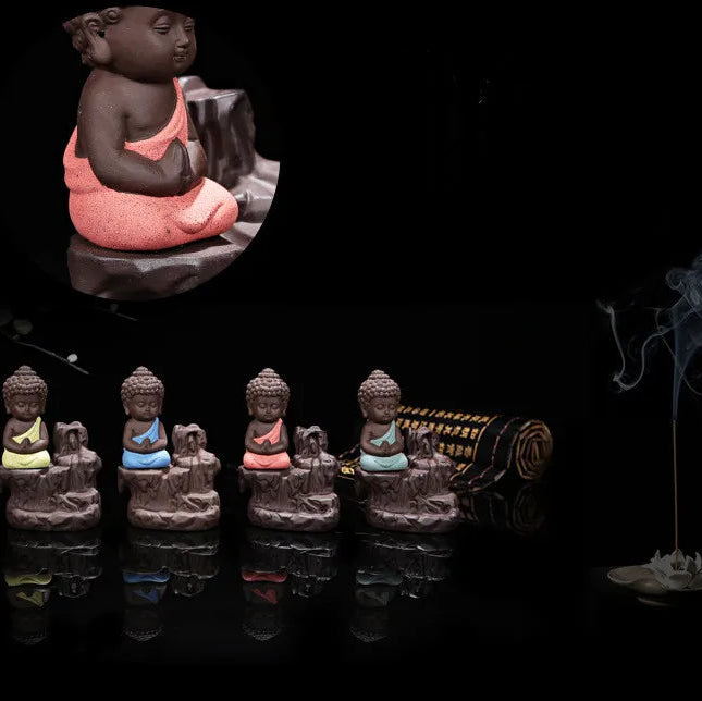 Porte Encens Petit Moine Créatif | Porte-Encens Bouddha