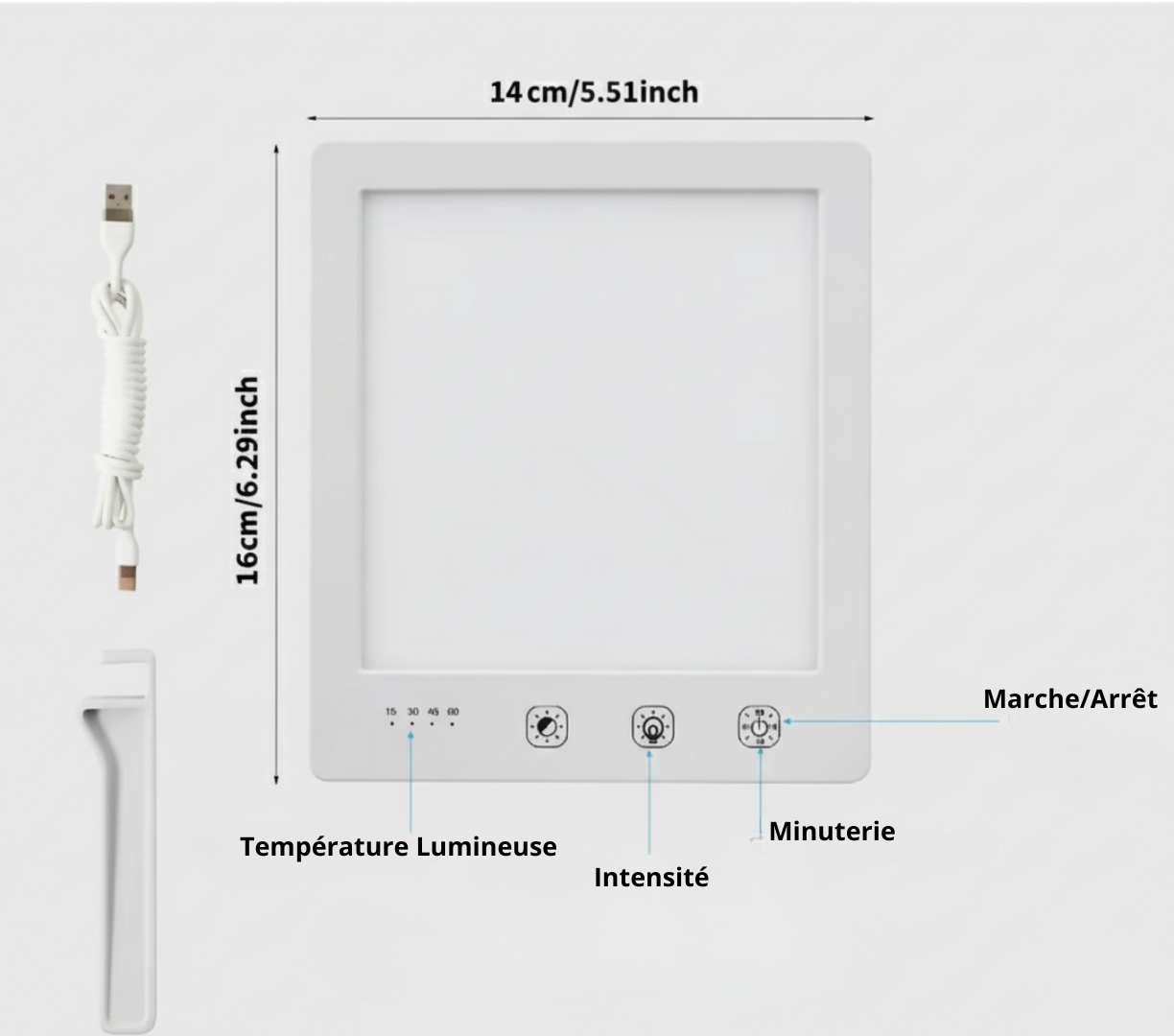 Lampe Luminothérapie LED 10 000 Lux