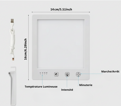Lampe Luminothérapie LED 10 000 Lux