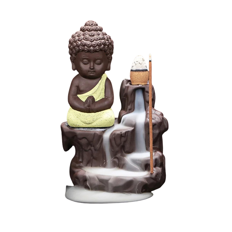 Porte Encens Petit Moine Créatif | Porte-Encens Bouddha