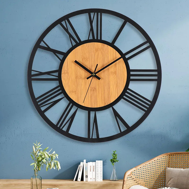 Horloge Murale Métallique Style Antique