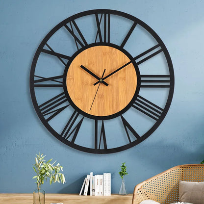 Horloge Murale Métallique Style Antique