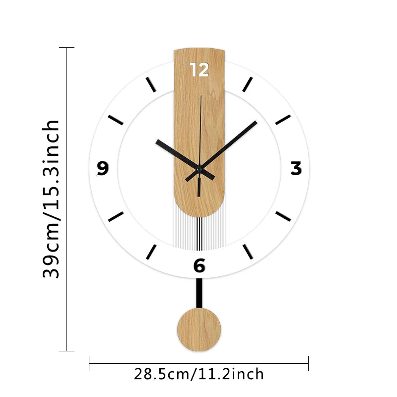 Horloge Murale Pendule  - Design Moderne et Silencieux