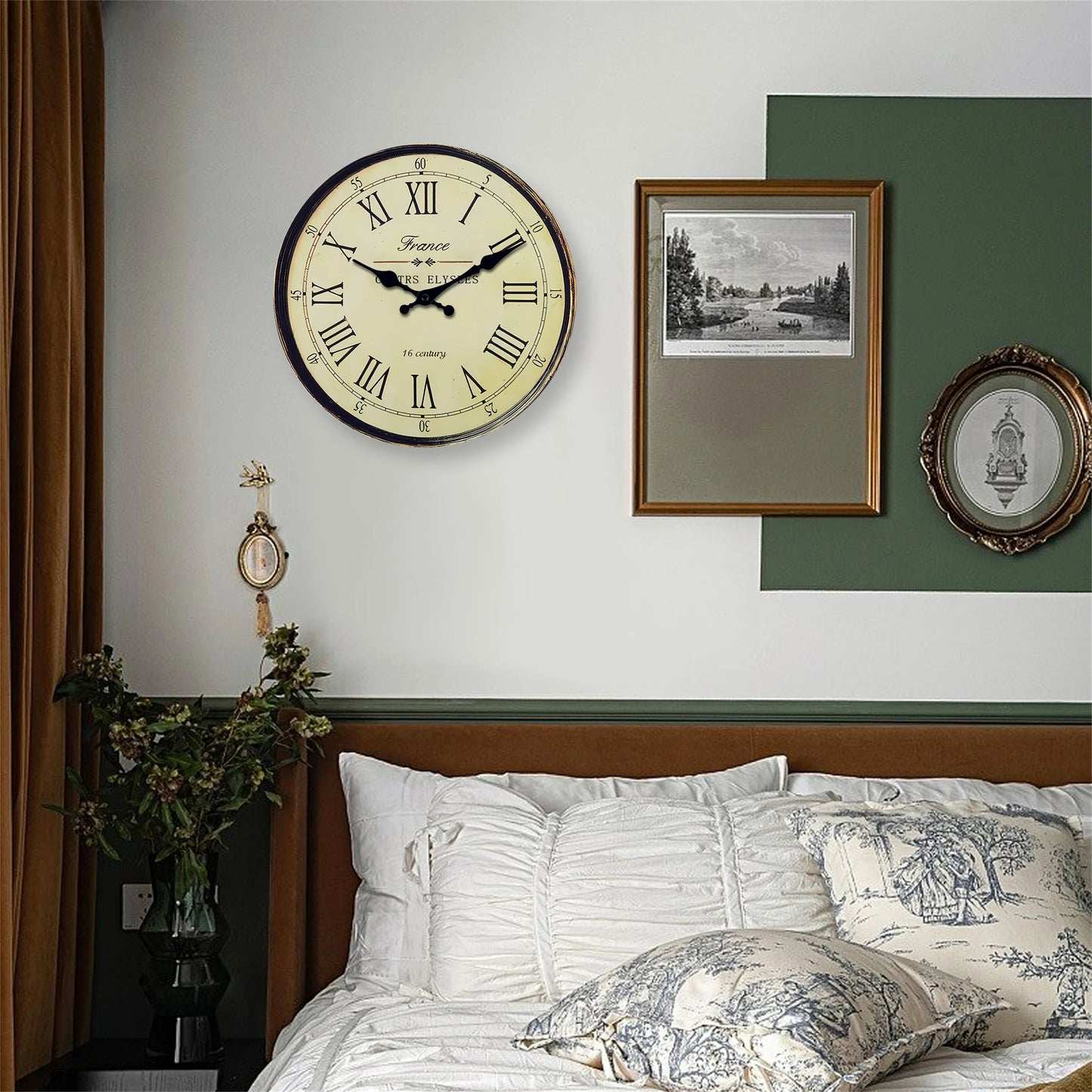 Horloge Murale en Bois - 16ème Siècle Français