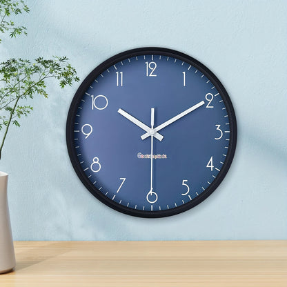 Horloge Murale Moderne à Fond Bleu