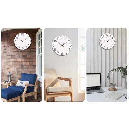 Horloge Murale en Bois Blanc