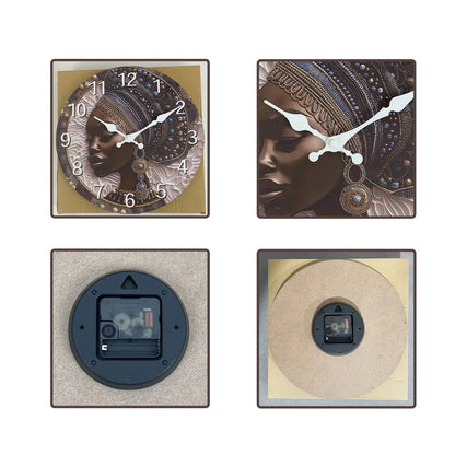 Horloge Murale Artistique Africaine