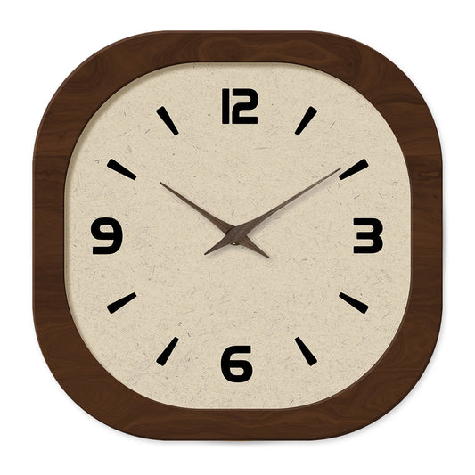 Horloge Murale Rétro Française - Design Crème et Porcelaine