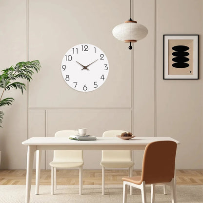 Horloge Murale en Bois Blanc