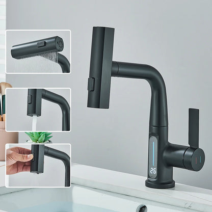 Robinet Lavabo Afficheur numerique – Capteur Infrarouge,