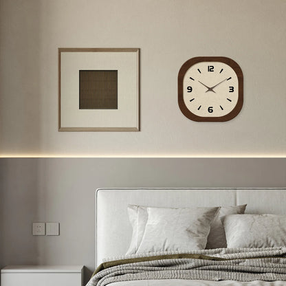 Horloge Murale Rétro Française - Design Crème et Porcelaine