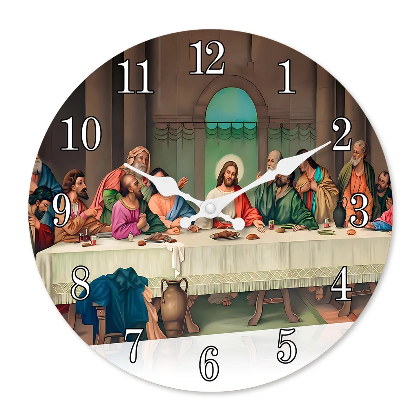 Horloge Murale  - Design Dernier Dîner de Jésus