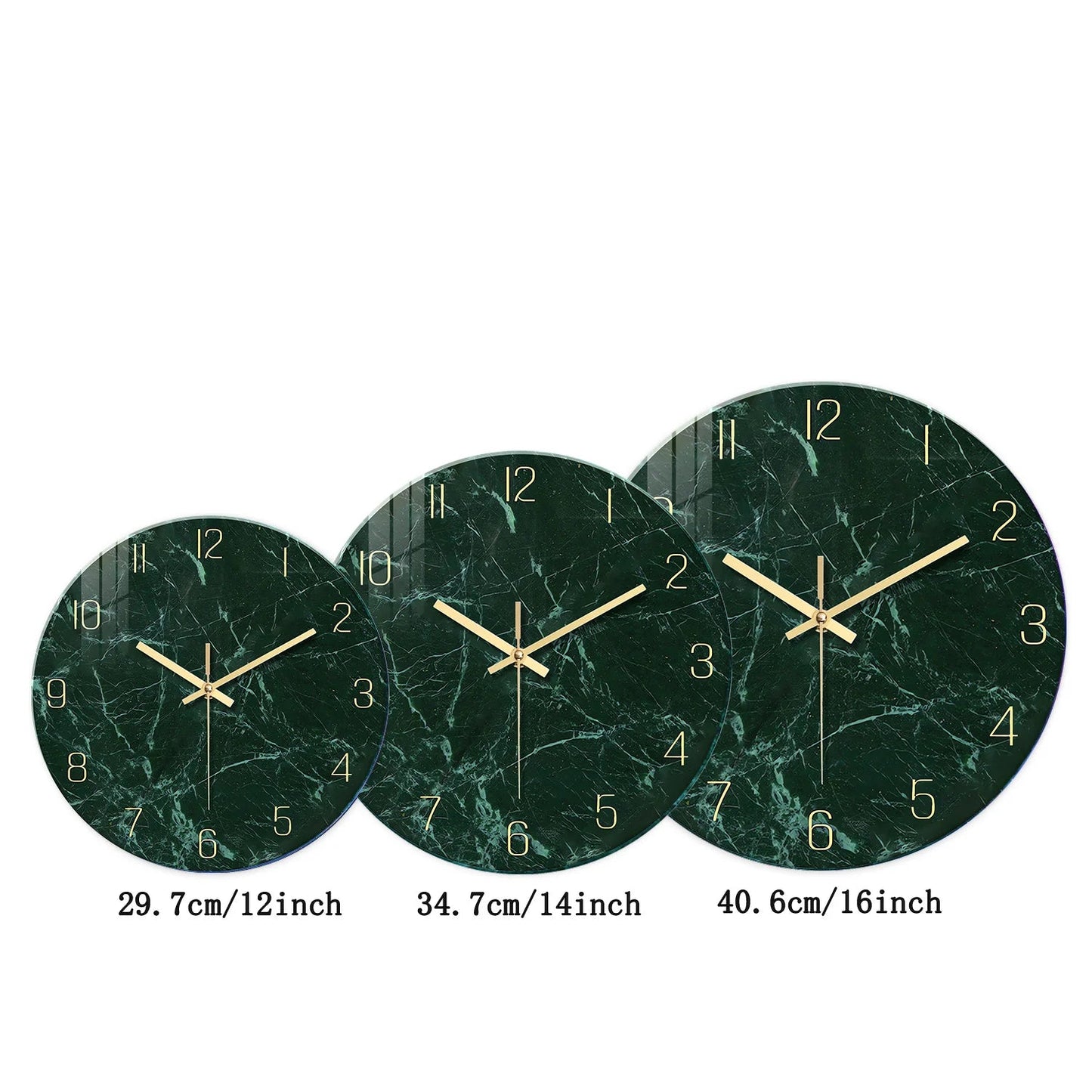 Horloge Murale -Marbre Vert