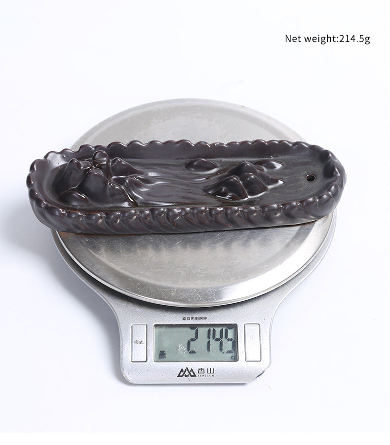 Porte Encens Montagne | Brûleur d'Encens en Argile Violette