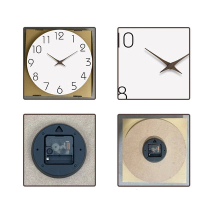 Horloge Murale en Bois Blanc