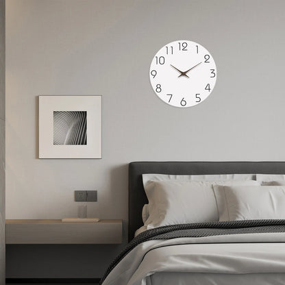 Horloge Murale en Bois Blanc
