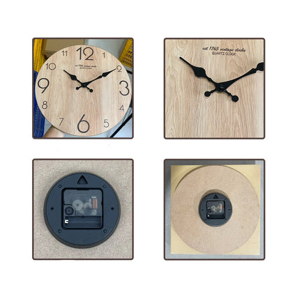 Horloge Murale Moderne - Texture Bois