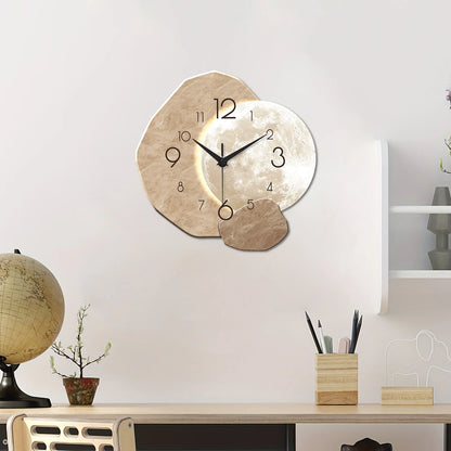 Horloge Murale Moderne - Lune et éclat