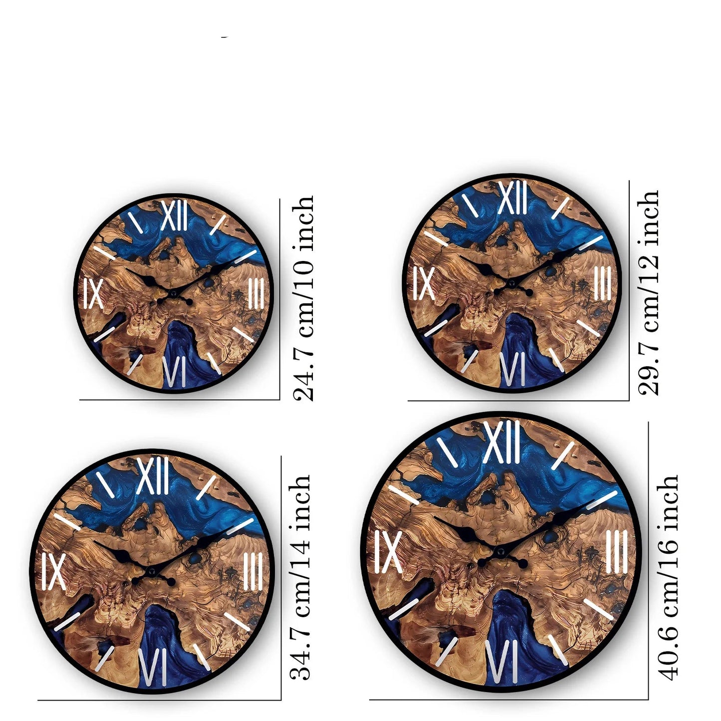 Horloge Murale - Chiffres Romains Moderne