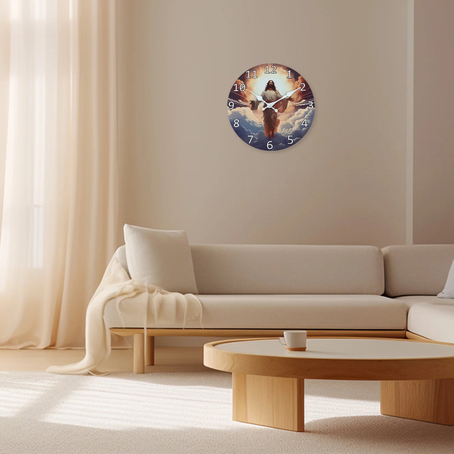 Horloge Murale Artistique - Design Jésus Ressuscité