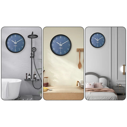 Horloge Murale Moderne à Fond Bleu