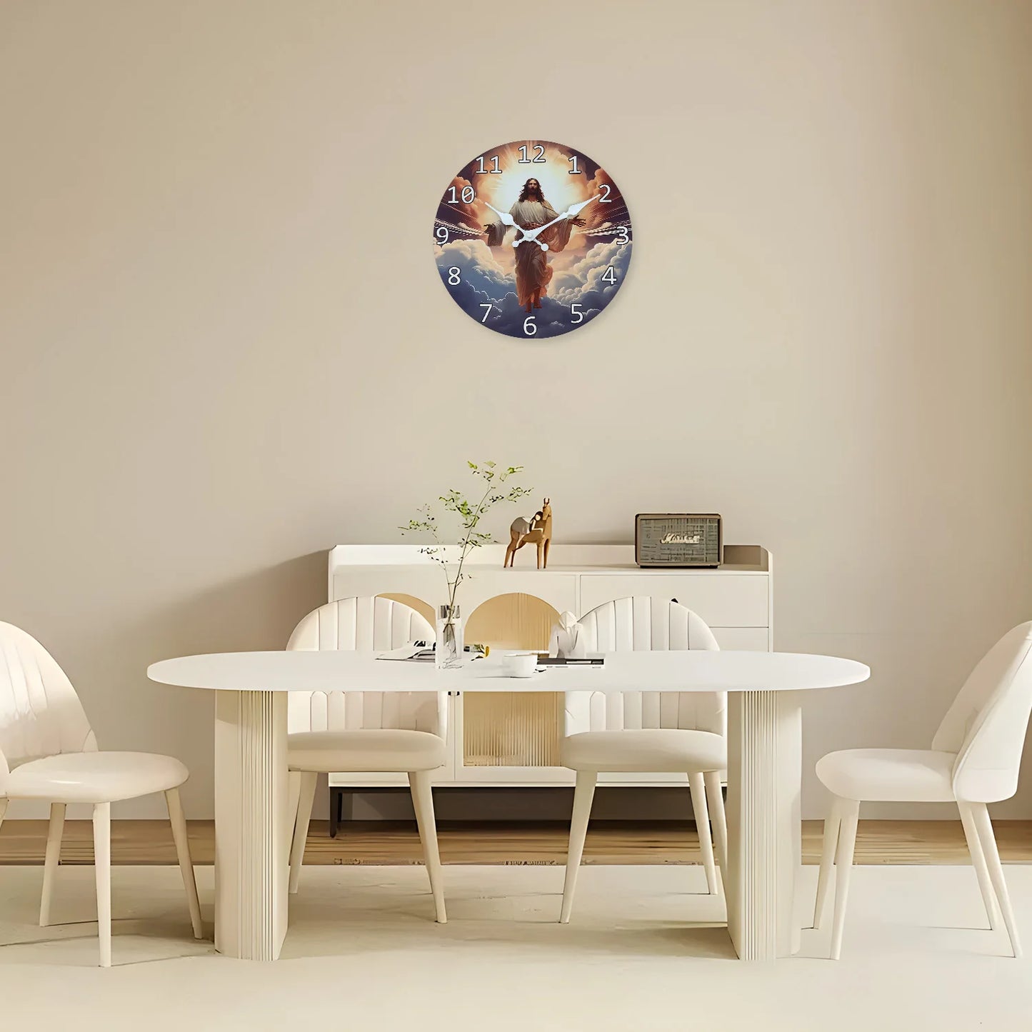 Horloge Murale Artistique - Design Jésus Ressuscité