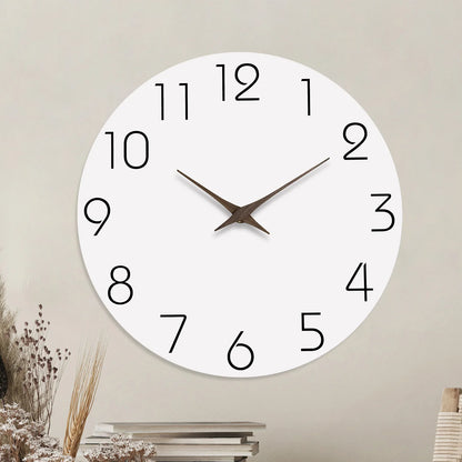 Horloge Murale en Bois Blanc