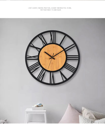 Horloge Murale Métallique Style Antique