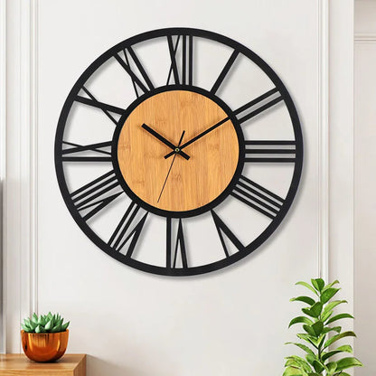 Horloge Murale Métallique Style Antique