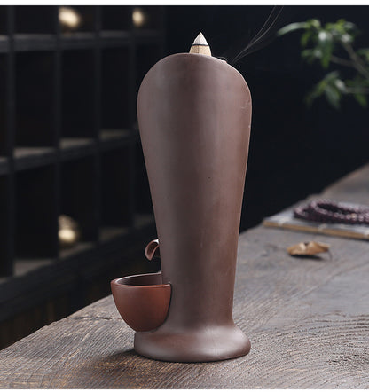 Porte Encens Céramique Créatif | Brûleur d'Encens Cascade