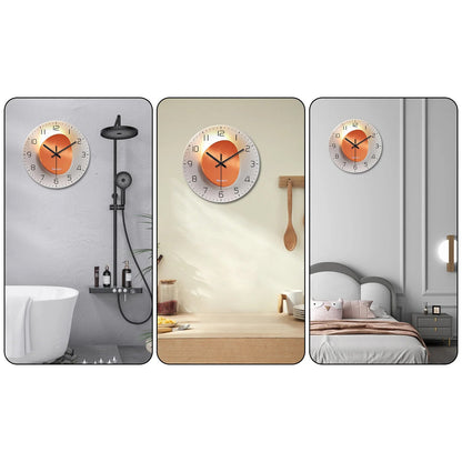 Horloge Murale en Verre - Cadran Mandarine