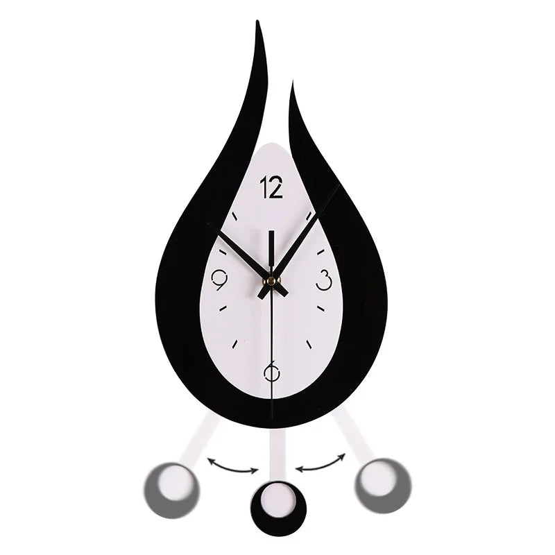 Horloge Murale à pendule - Goutte d'Eau