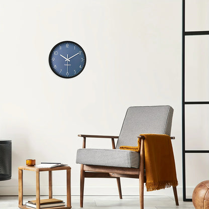 Horloge Murale Moderne à Fond Bleu