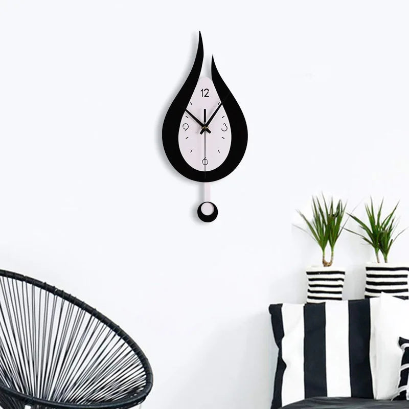 Horloge Murale à pendule - Goutte d'Eau