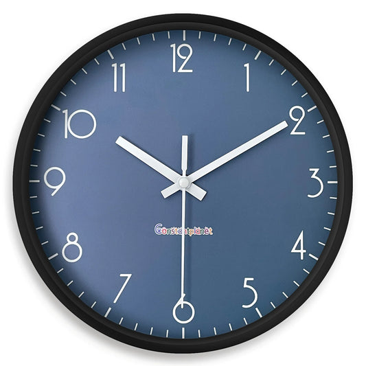 Horloge Murale Moderne à Fond Bleu