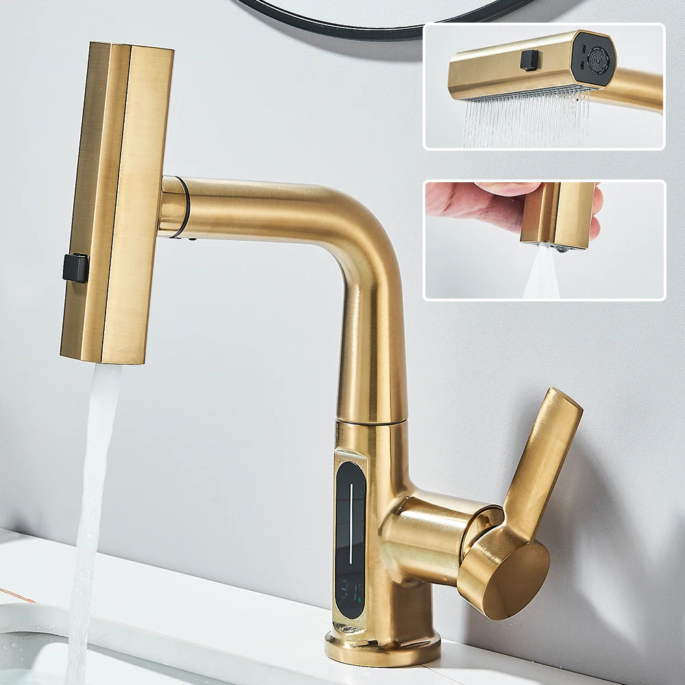 Robinet Lavabo Afficheur numerique – Capteur Infrarouge,
