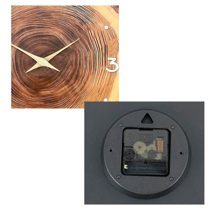 Horloge Murale en Bois - Texture Naturelle