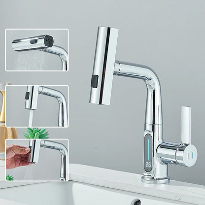 Robinet Lavabo Afficheur numerique – Capteur Infrarouge,