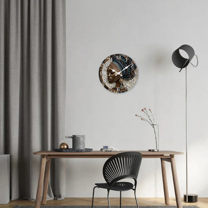 Horloge Murale Artistique Africaine