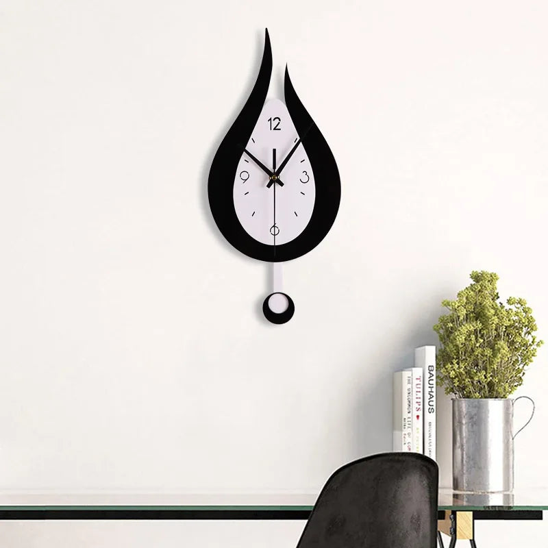 Horloge Murale à pendule - Goutte d'Eau