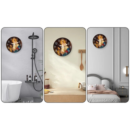 Horloge Murale Religieuse - Design Jésus, Dieu et Madone
