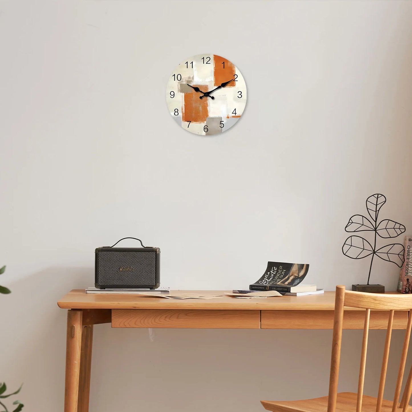 Horloge Murale Moderne Art Abstrait
