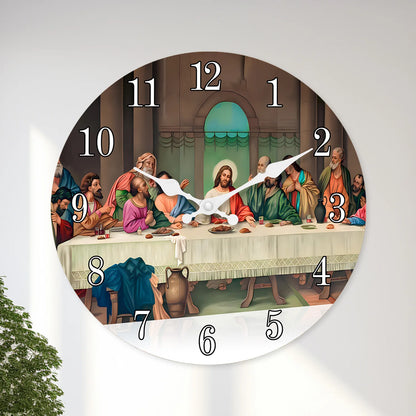 Horloge Murale  - Design Dernier Dîner de Jésus