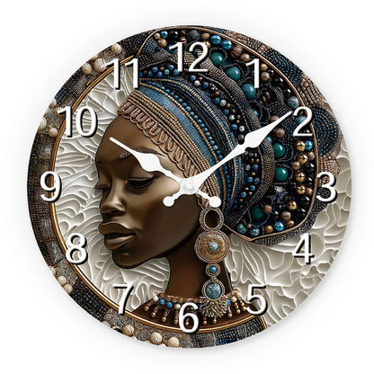 Horloge Murale Artistique Africaine